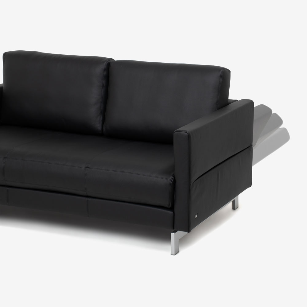 ROLF BENZ(ロルフベンツ)ラブソファ「VIDA」革 ブラック色