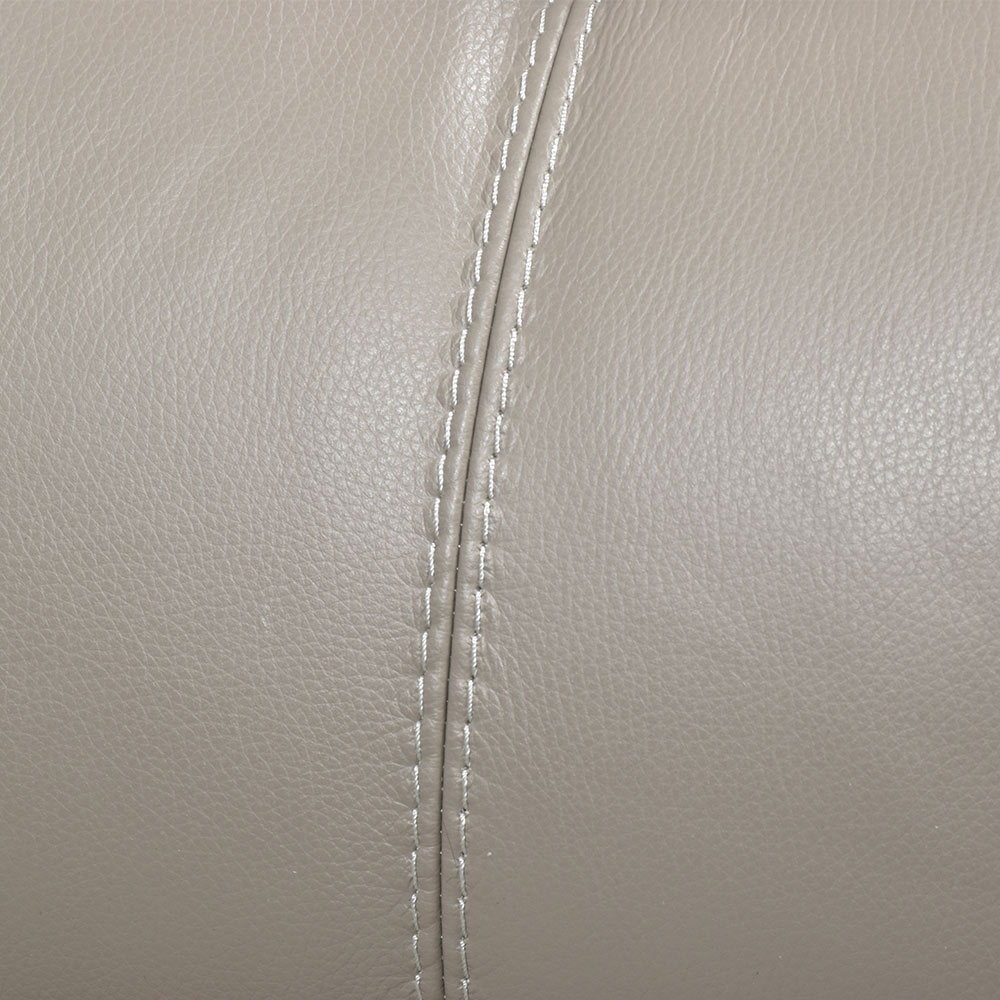 ソファ 3人掛け「ワルツ」幅206cm 半革#J-722A/PU トープ色