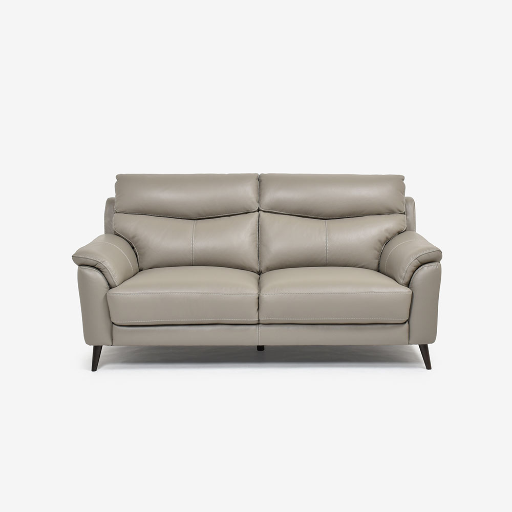 ソファ 2.5人掛け「ワルツ」幅194cm 半革#J-722A/PU トープ色