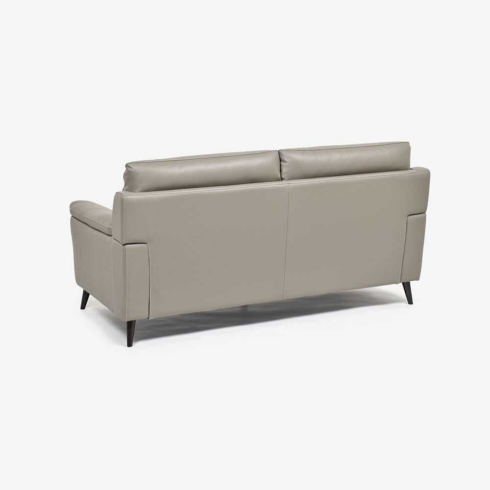 ソファ 2.5人掛け「ワルツ」幅194cm 半革#J-722A/PU トープ色