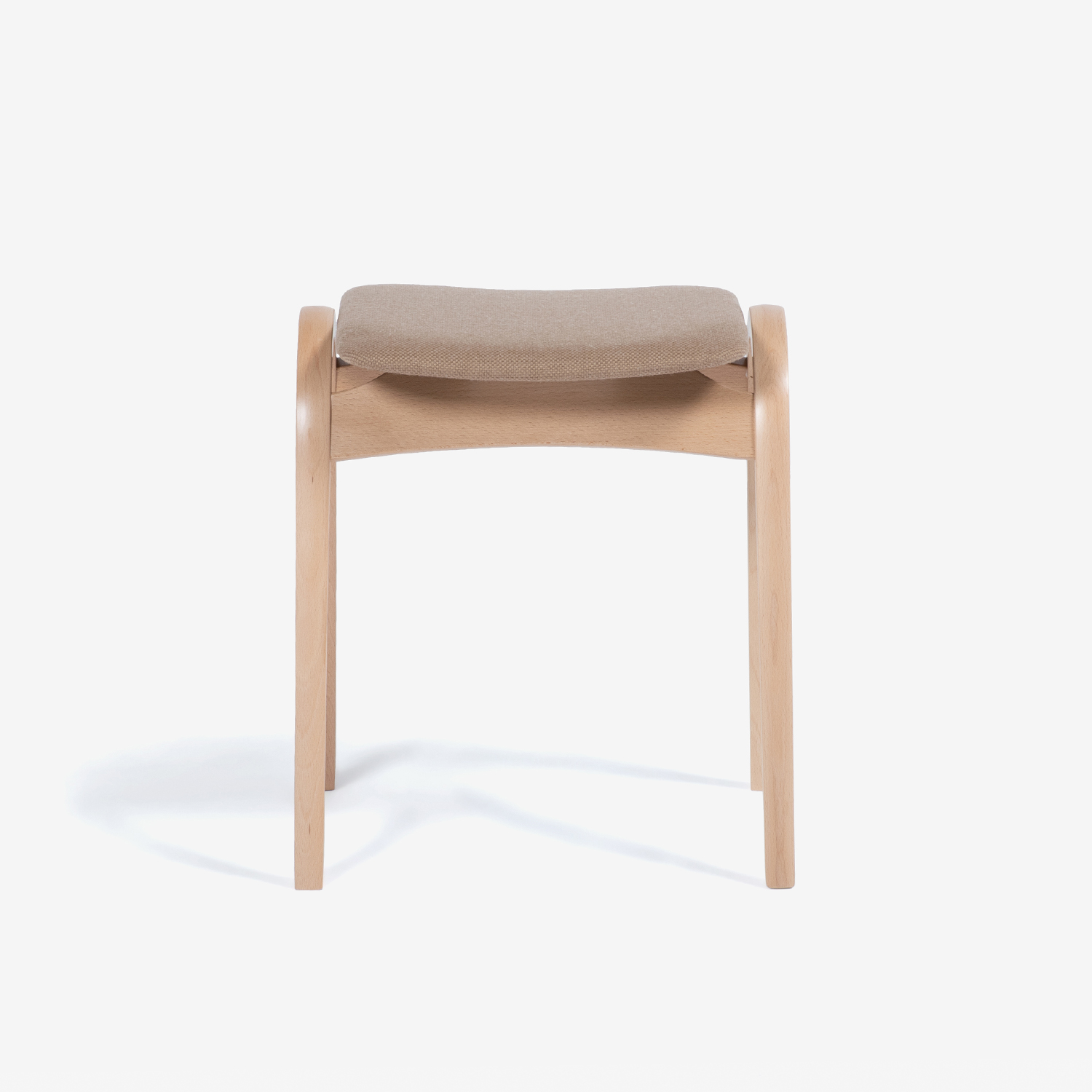 秋田木工「ツリーハンガー」ブナ材 ナチュラル色＋スツール「No.202」ブナ材 ナチュラル色 張地#布A-11【新春初売・限定3セットが23%OFF】