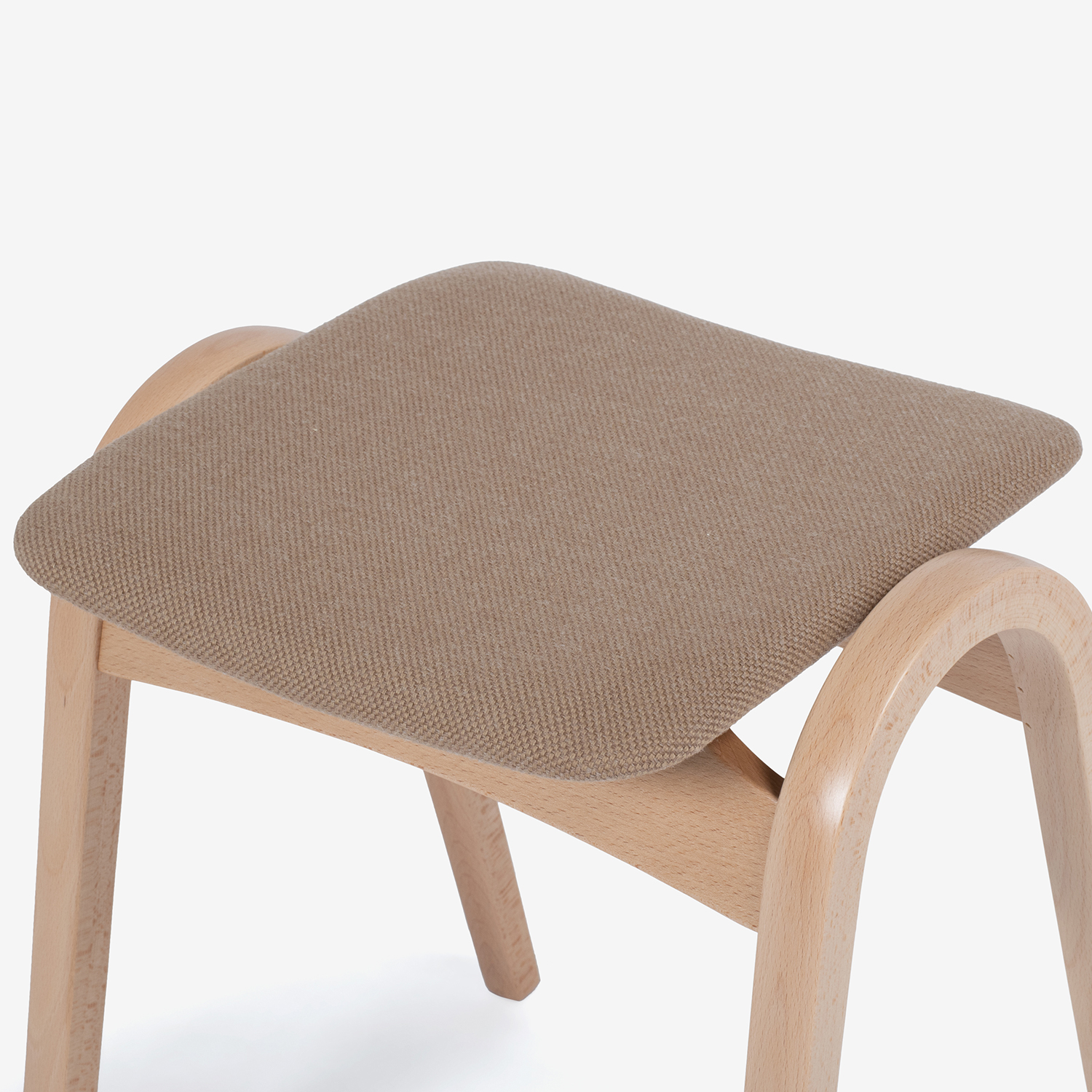 秋田木工「ツリーハンガー」ブナ材 ナチュラル色＋スツール「No.202」ブナ材 ナチュラル色 張地#布A-11【新春初売・限定3セットが23%OFF】
