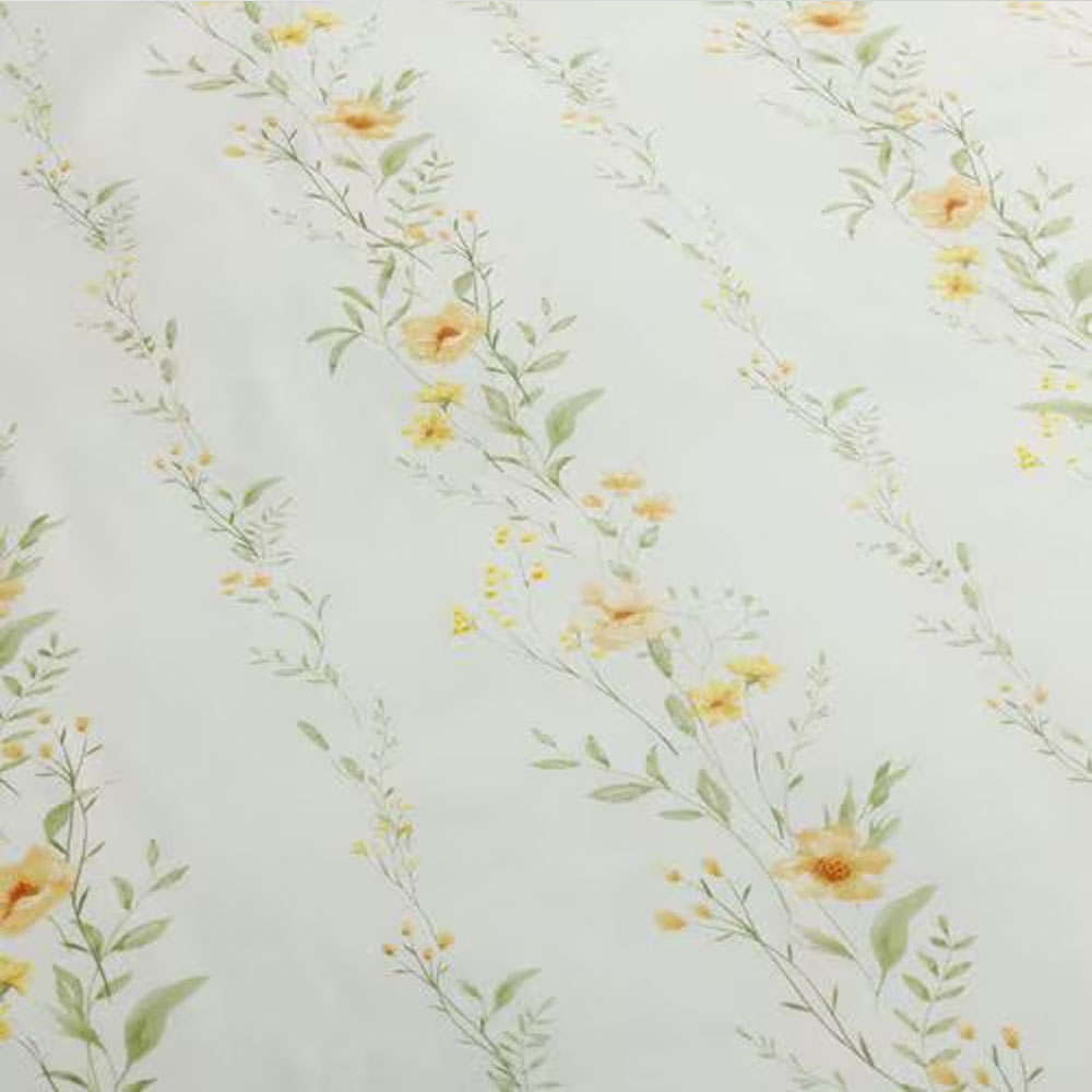 まくらカバー「ガーデンフラワー」イエロー色