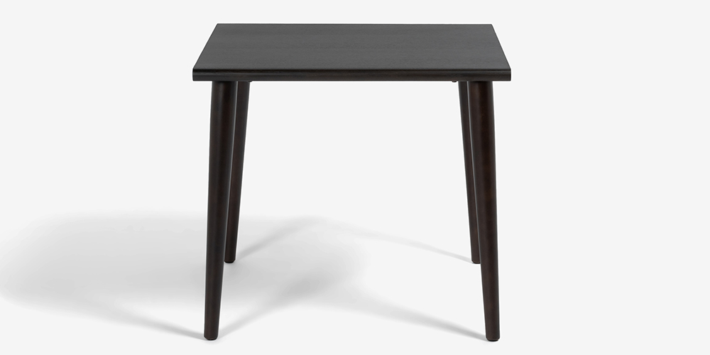 ダイニングテーブル「ユノ3」幅80cm レッドオーク材 ダークブラウン色 