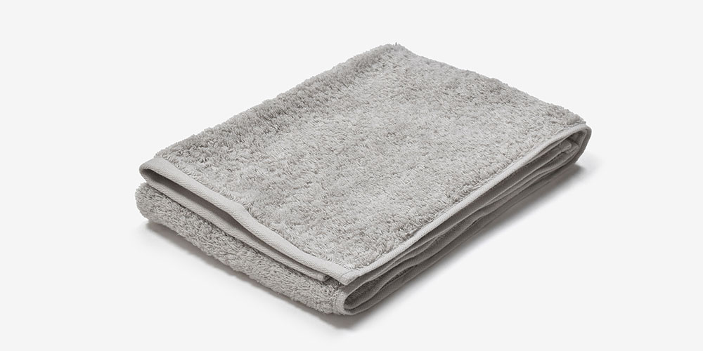 フェイスタオル「アルテナ」ライトグレー