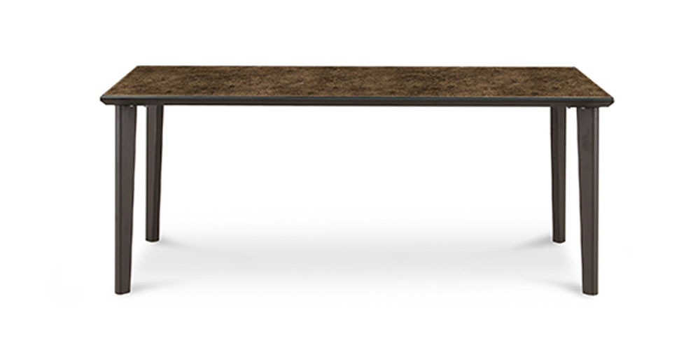 ダイニングテーブル「GT」4本脚タイプ 　ブロンズ色