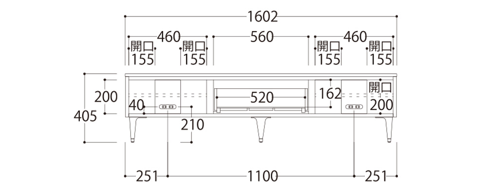 ZL-D160LB寸法図
