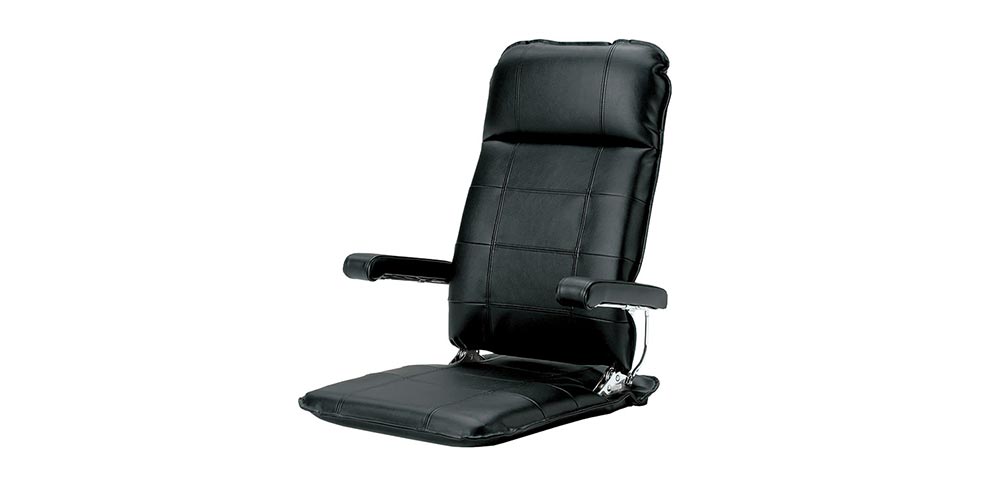 座椅子「MF」革 ブラックのメイン