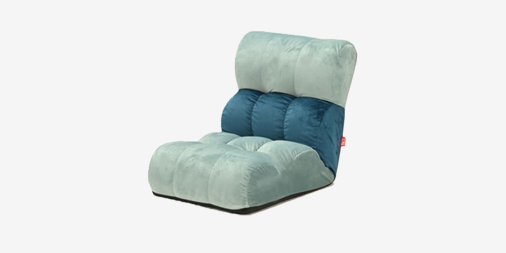 フロアチェア  座椅子「ピグレット CHIBI」ブルーグリーン色