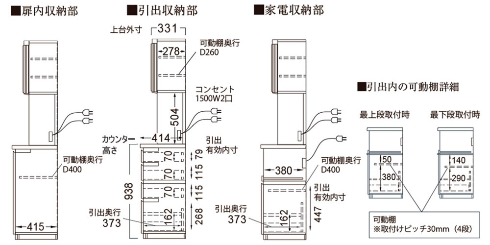 CPA-S1800Rの側面図