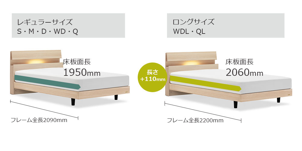 選べるロングサイズ（WDL・QL）