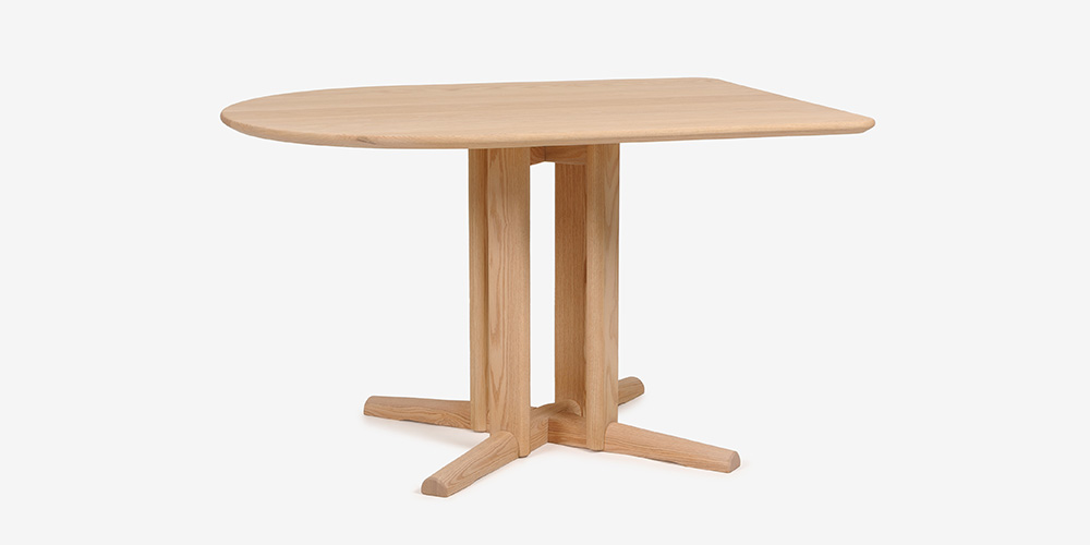 ダイニングテーブル「フィルプラス」R型 幅120cmのメイン画像
