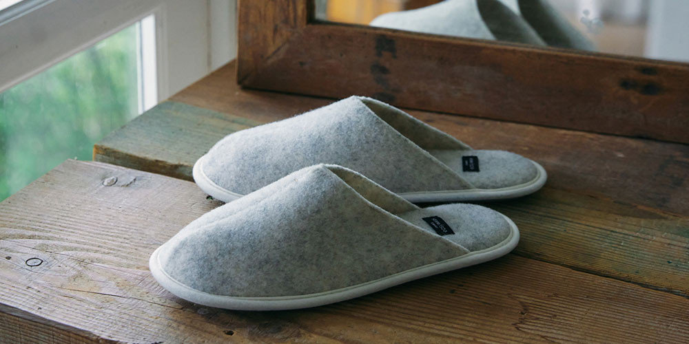 ルームシューズ「イージーウォッシュ」アイボリー