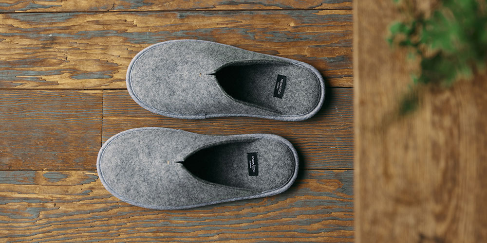 ルームシューズ「イージーウォッシュ」グレー