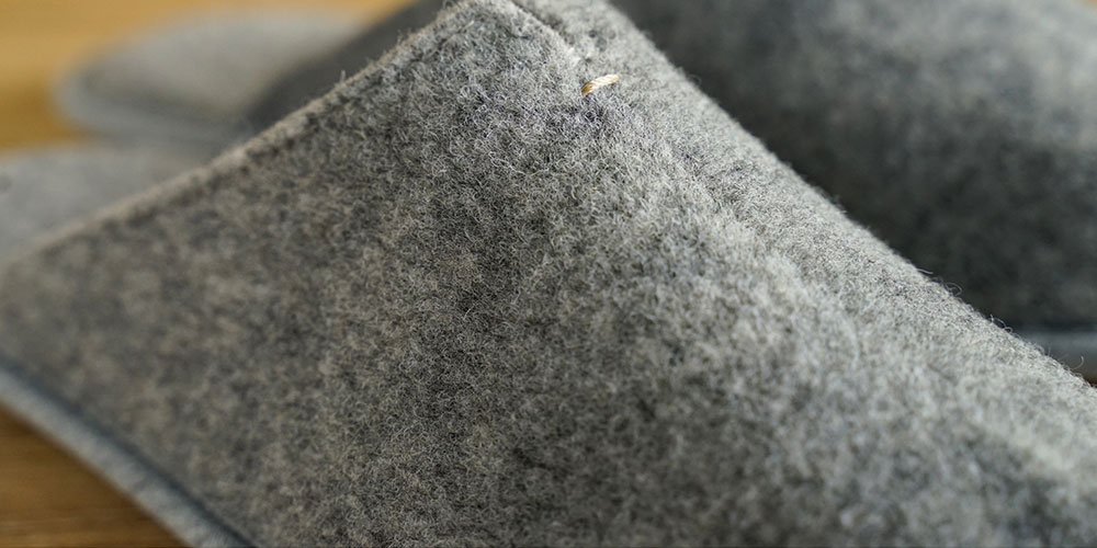 ふんわりした生地の風合い