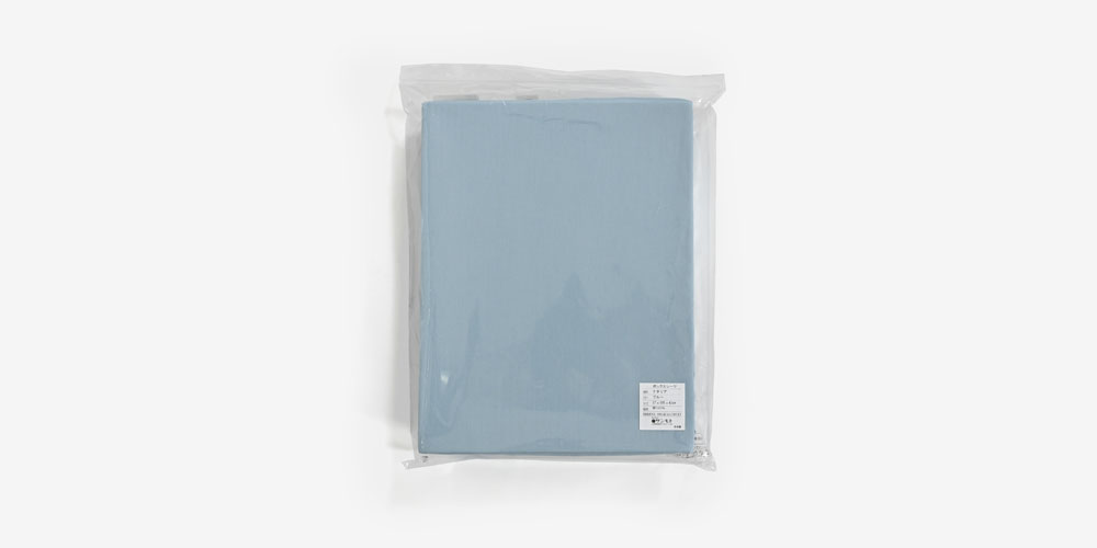 ナタリアBOXシーツブルーのパッケージ
