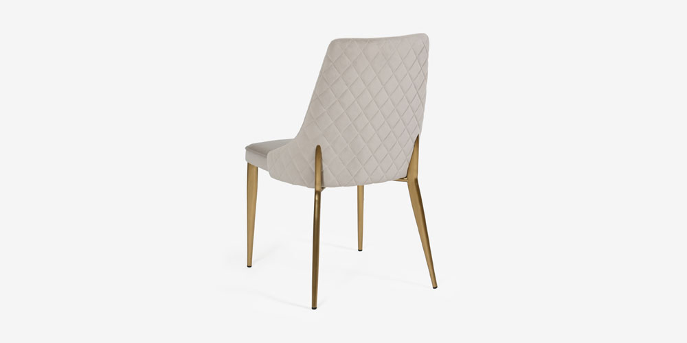 ダイニングチェア「CORZA コルザ No.1」布YNR04/脚ゴールド