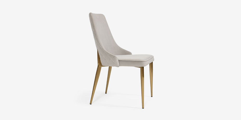 ダイニングチェア「CORZA コルザ No.1」布YNR04/脚ゴールド