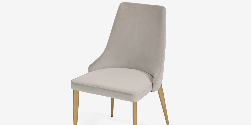 ダイニングチェア「CORZA コルザ No.1」布YNR04/脚ゴールド