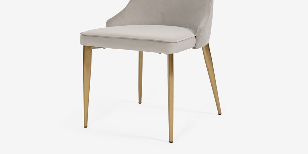 ダイニングチェア「CORZA コルザ No.1」布YNR04/脚ゴールド