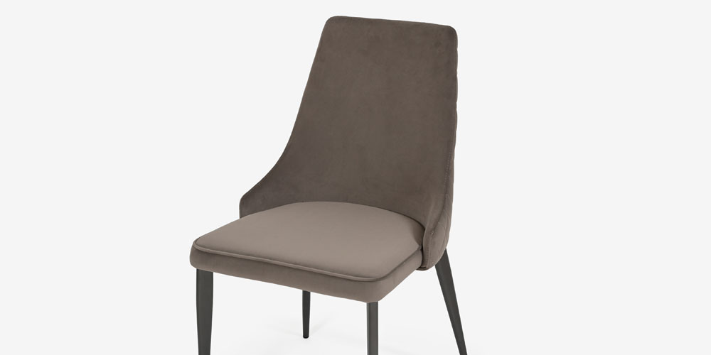 ダイニングチェア「CORZA コルザ No.1」布YNR07/脚ブラック