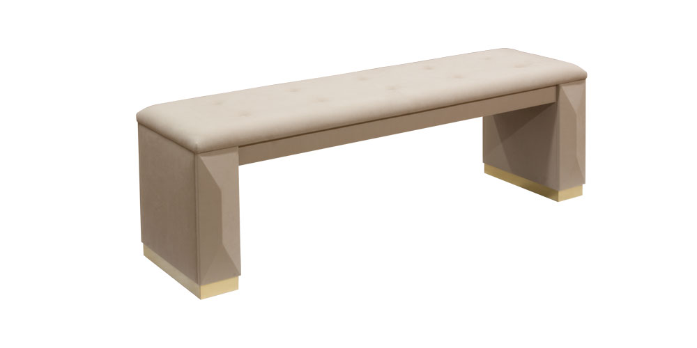 ベンチ「YABANE」幅140cm 張地ディナミカKR0309