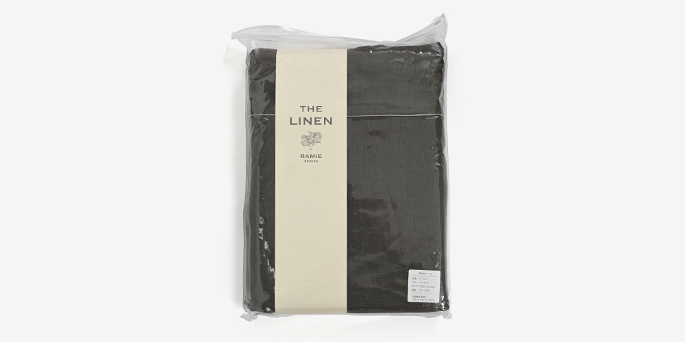 掛け布団カバー「ザ リネン ラミー」のチャコール