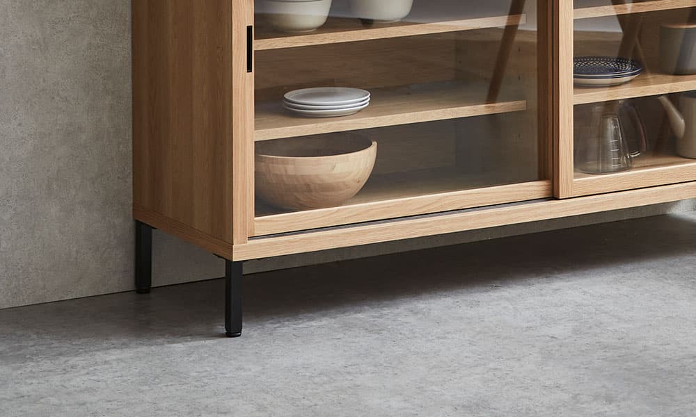 ダイニングボードRe.スリムはアイアン脚