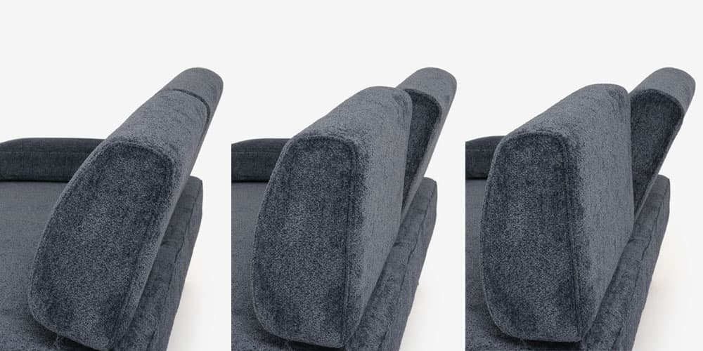 簡単操作のリクライニング機能付きのカウチソファ「ファルコ」