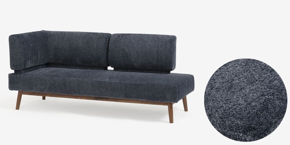 コンパクトながらもゆったりとくつろげる、リクライニング機能付き片肘カウチソファ「ファルコ」