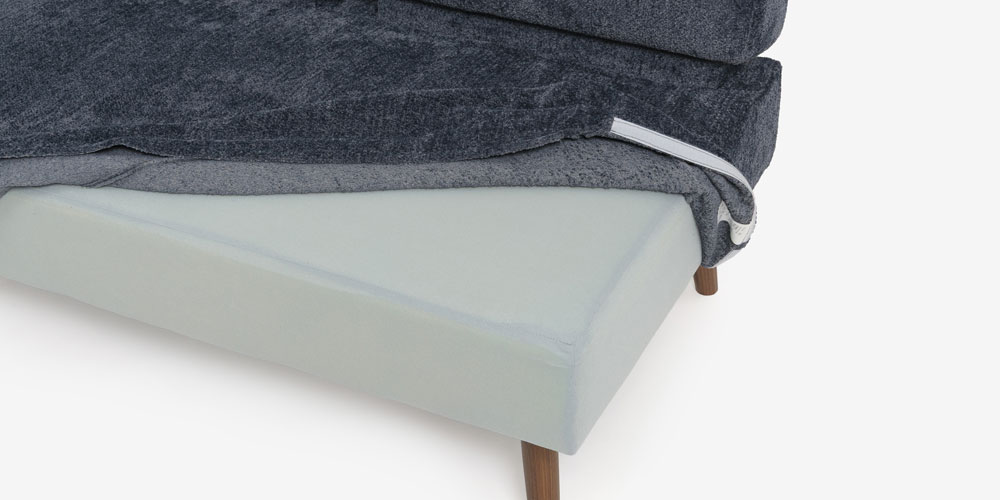 カバーリング仕様のカウチソファ「ファルコ」のスツール