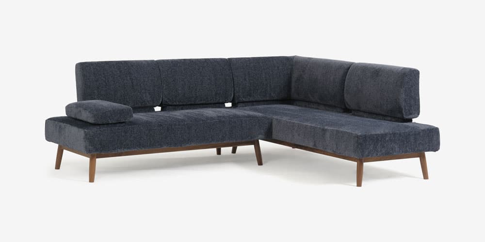 コンパクトながらもゆったりとくつろげる、リクライニング機能付きカウチソファ「ファルコ」