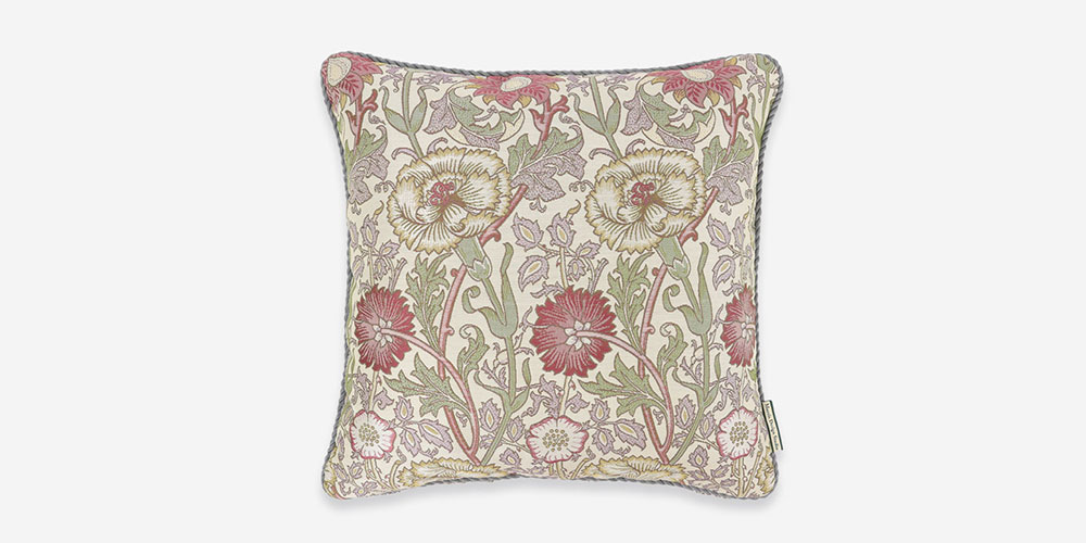 クッションカバー「ピンクアンドローズ」ピンク 45cm角 Morris