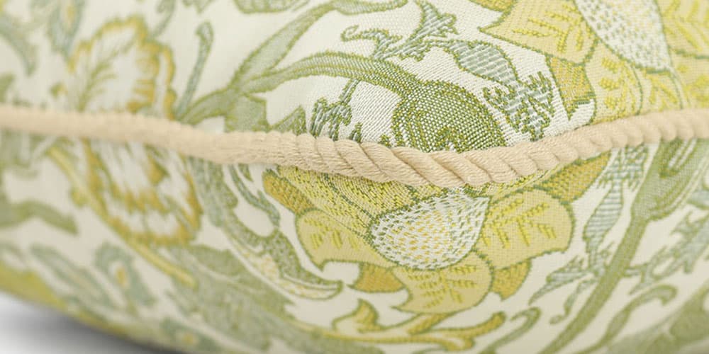 クッションカバー「ピンクアンドローズ」イエロー45cm角