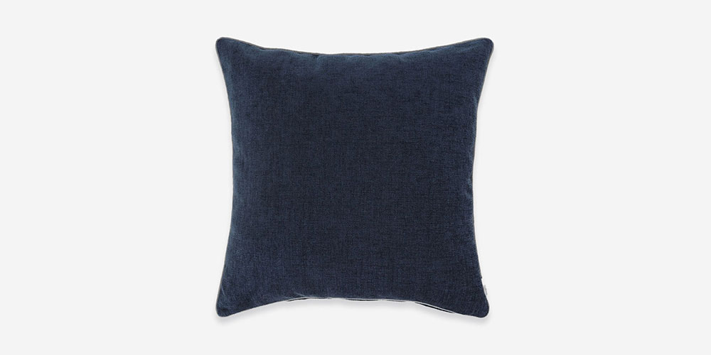 クッションカバー「いちご泥棒」ブルー 45cm角