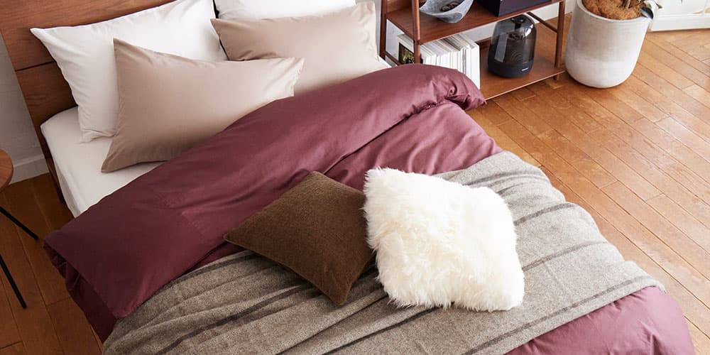 クッションカバー「ジャイアント LL1311」ブラウン 45cm角のコーディネートイメージ