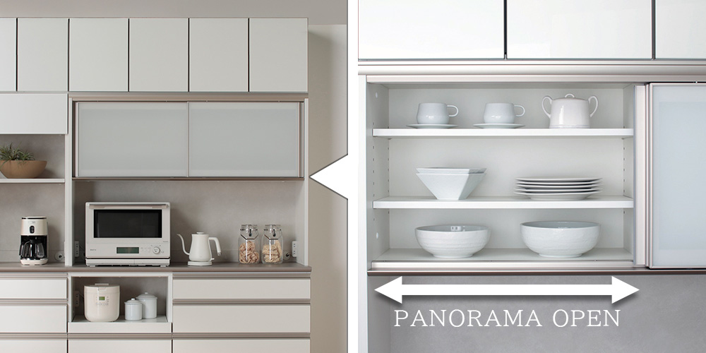 パノラマオープンの引き戸
