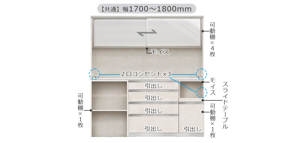 「Unjour-アンジュール-」幅1700〜1800mm