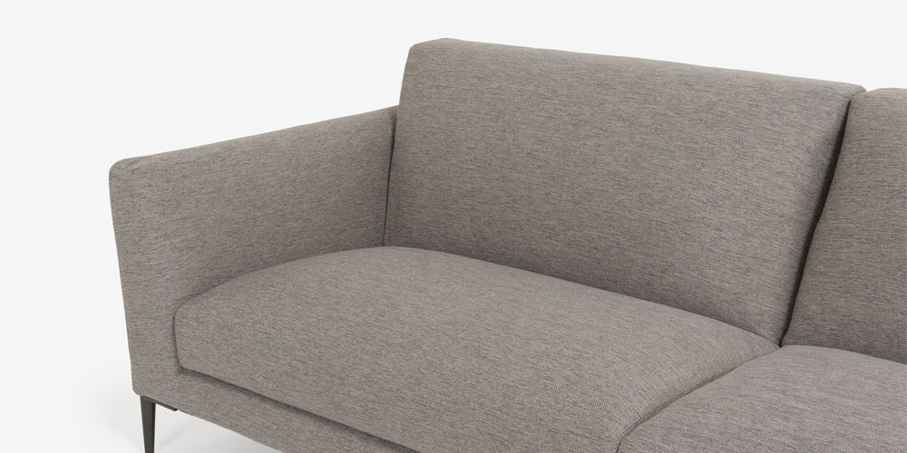 ソファイスタンテ 布グレーの座面アップ