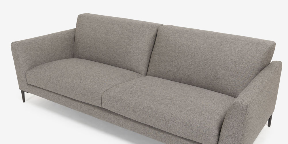 ソファイスタンテ 布グレー 斜め 