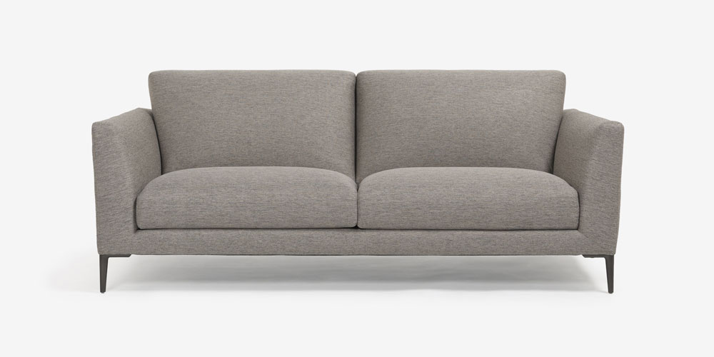 ラブソファイスタンテの布グレー正面