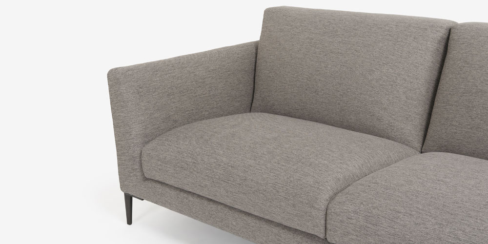 ラブソファイスタンテの布グレー アップ