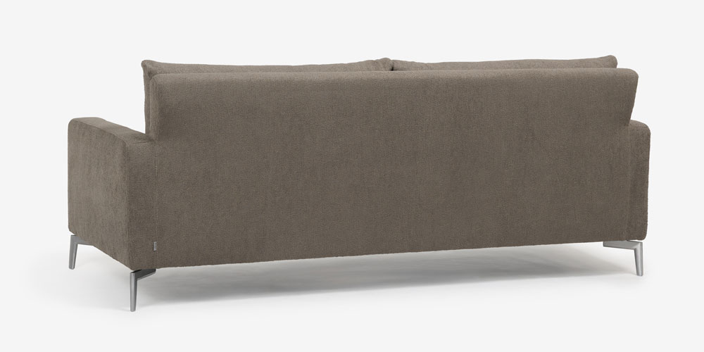 ソファ「ベラビスタ」布グレージュ色背面全体