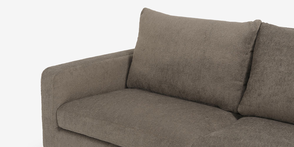 ラブソファ「ベラビスタ」布グレージュ色 アップ