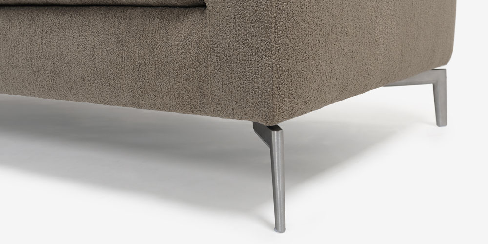 ラブソファ「ベラビスタ」布グレージュ色 脚部