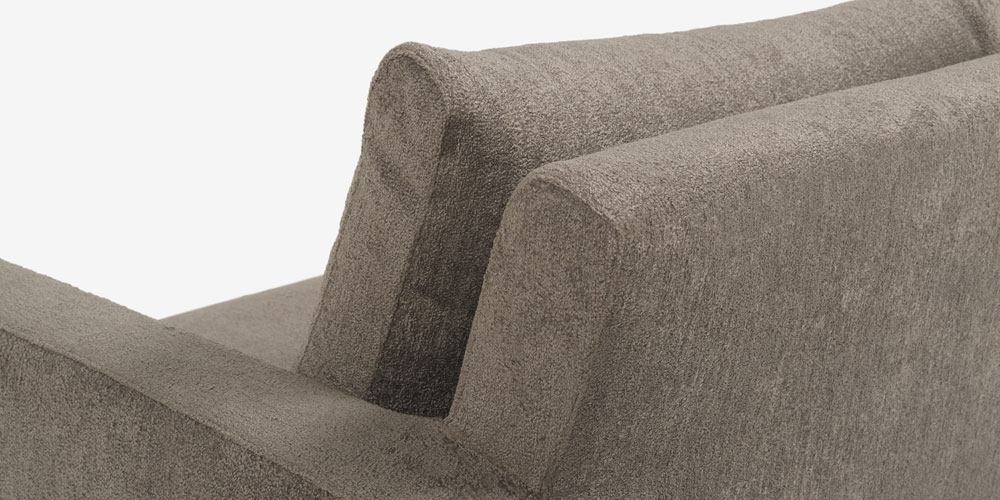 ラブソファ「ベラビスタ」布グレージュ色背面アップ