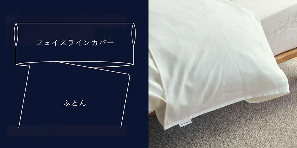 フェイスラインカバー「newmine（ニューミン）コスメティックスカバー」の使用イメージ