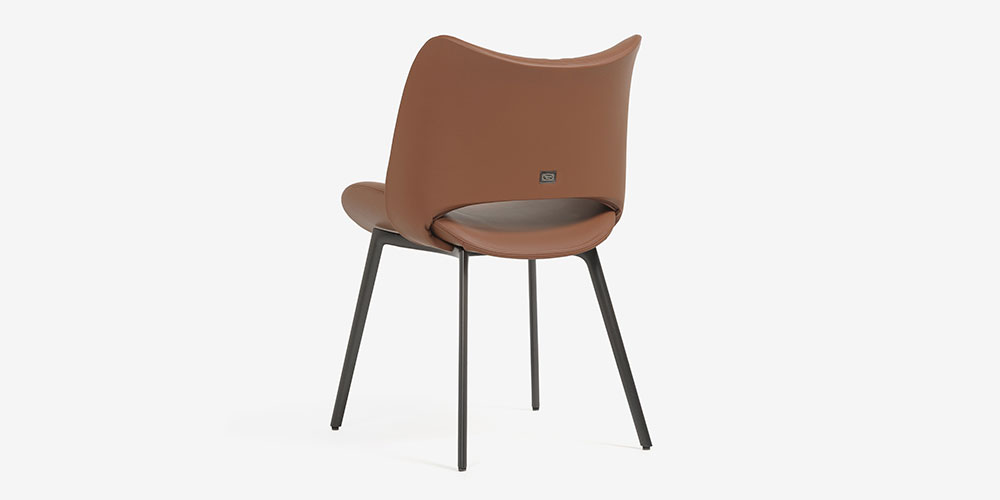 チェア「ニース」革トンカ 背面画像