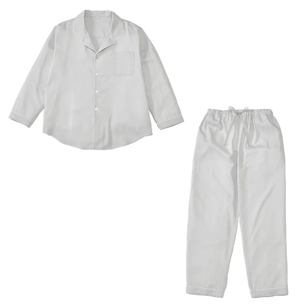 「newmine（ニューミン）コスメティックスナイトウェア NM4603」サテンテラード/グレー