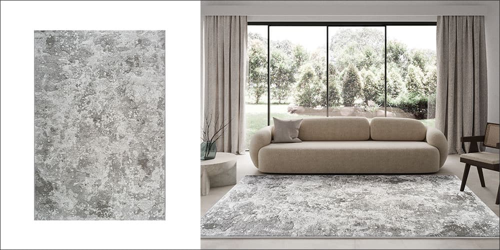 ウィルトンラグ「Mousse ムース」のグレー